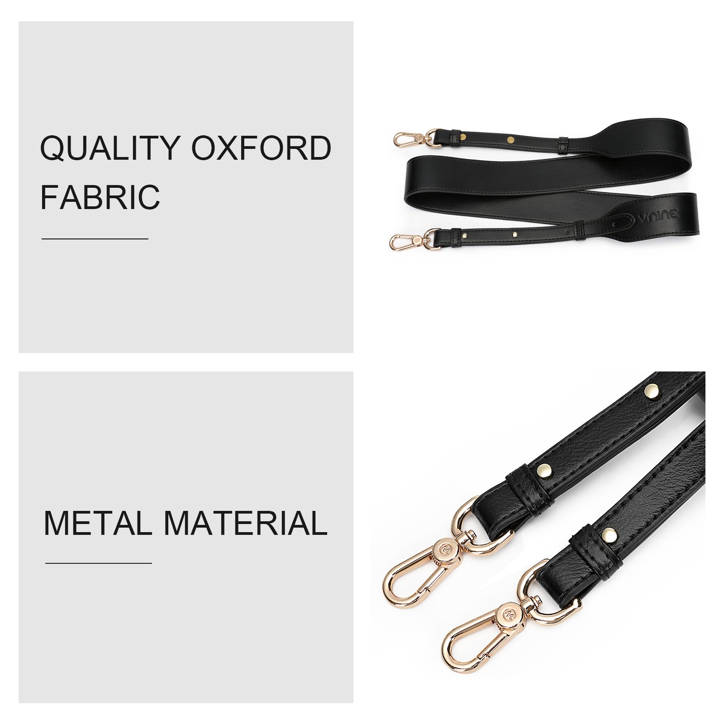 V.NINE Leather Straps Replacement Belts with Metal Buckle Genuine Leather Luggage Tag Loops Leather Name Strap Tag Holders for Card Pass Holder