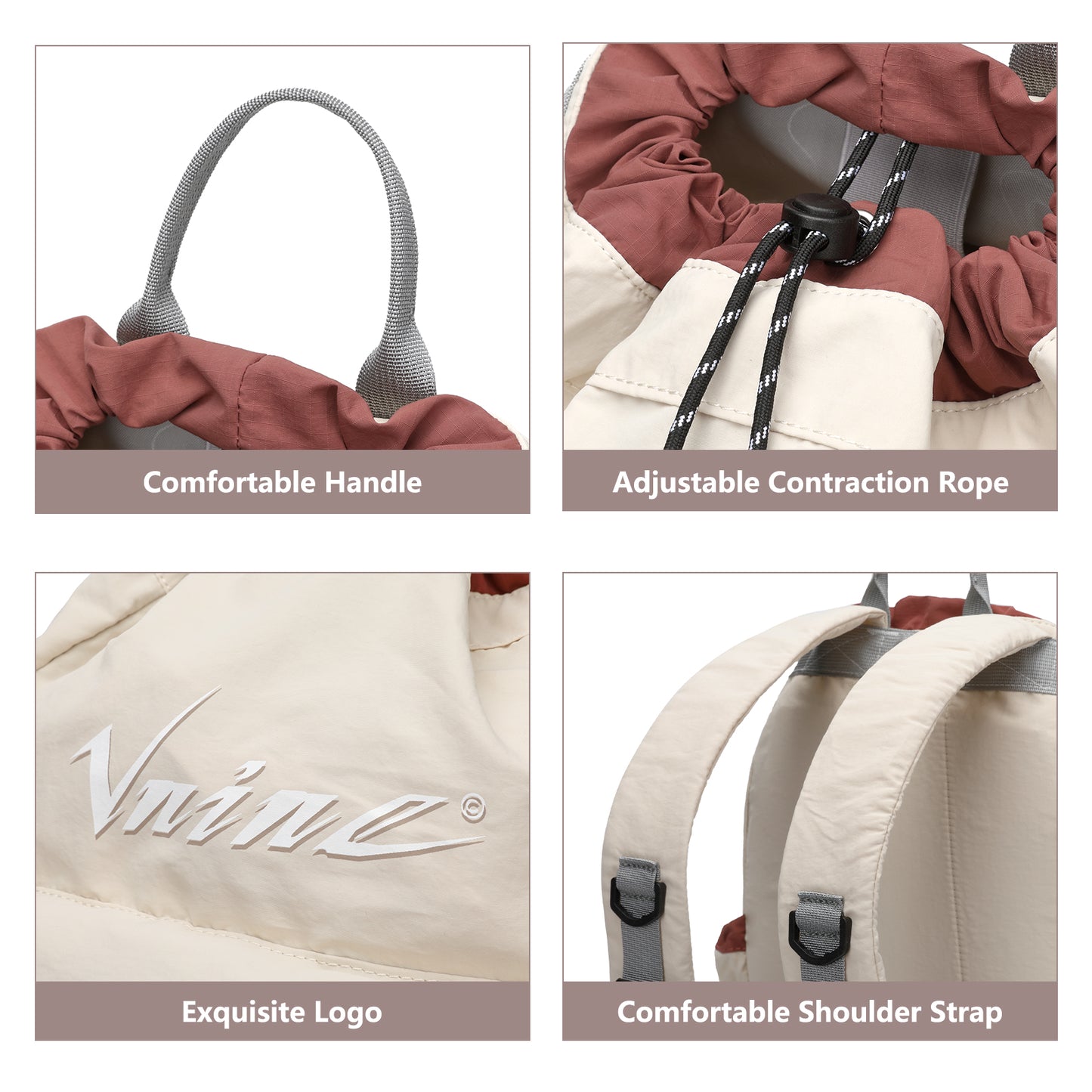 V.NINE Bags for sports Sports Drawstring Backpack: Gym Bag Water-Resistant String Backpack for Women Men